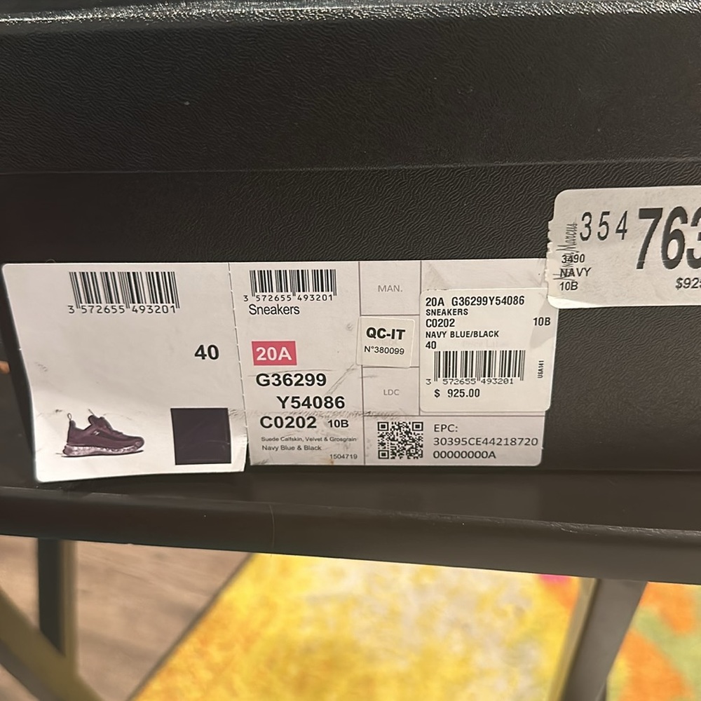 Chanel Navy Blue Black Sneaker - Picture 2 of 2